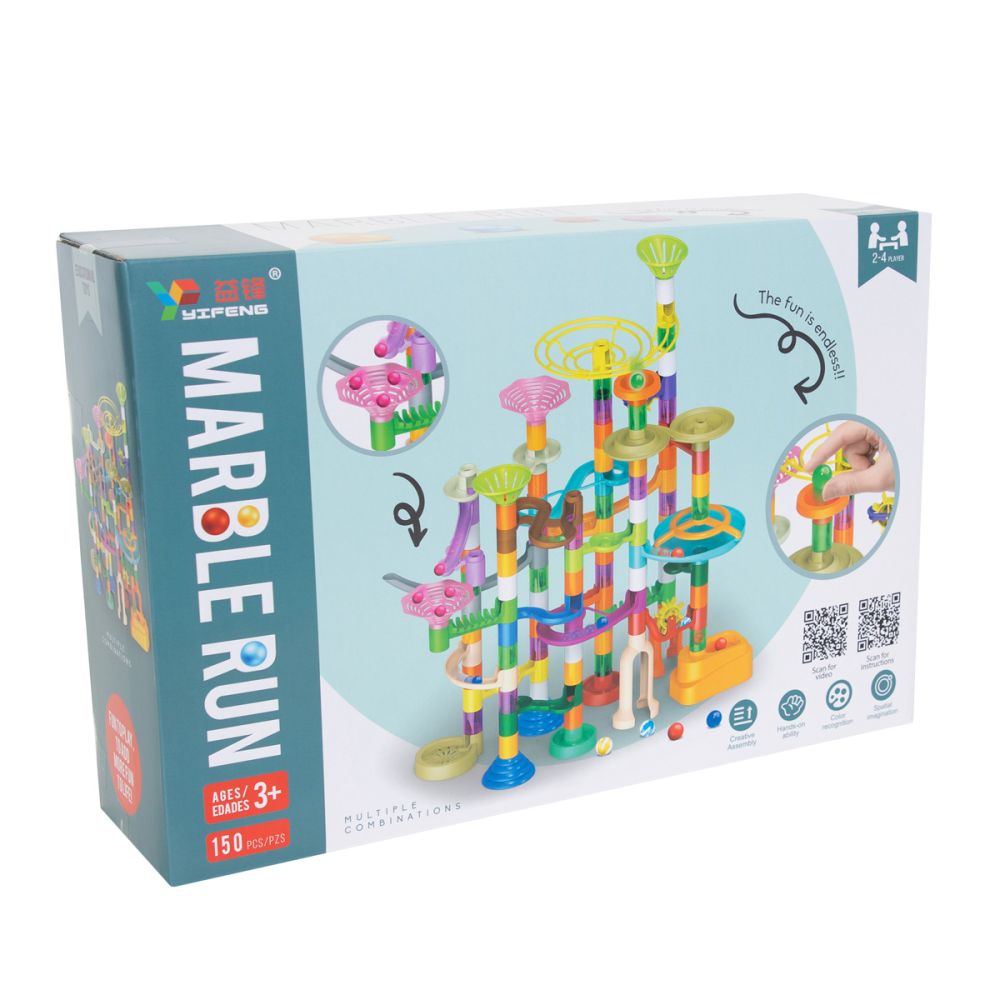 Joc de constructie, Marble Run, Cursa bilelor, 150 piese