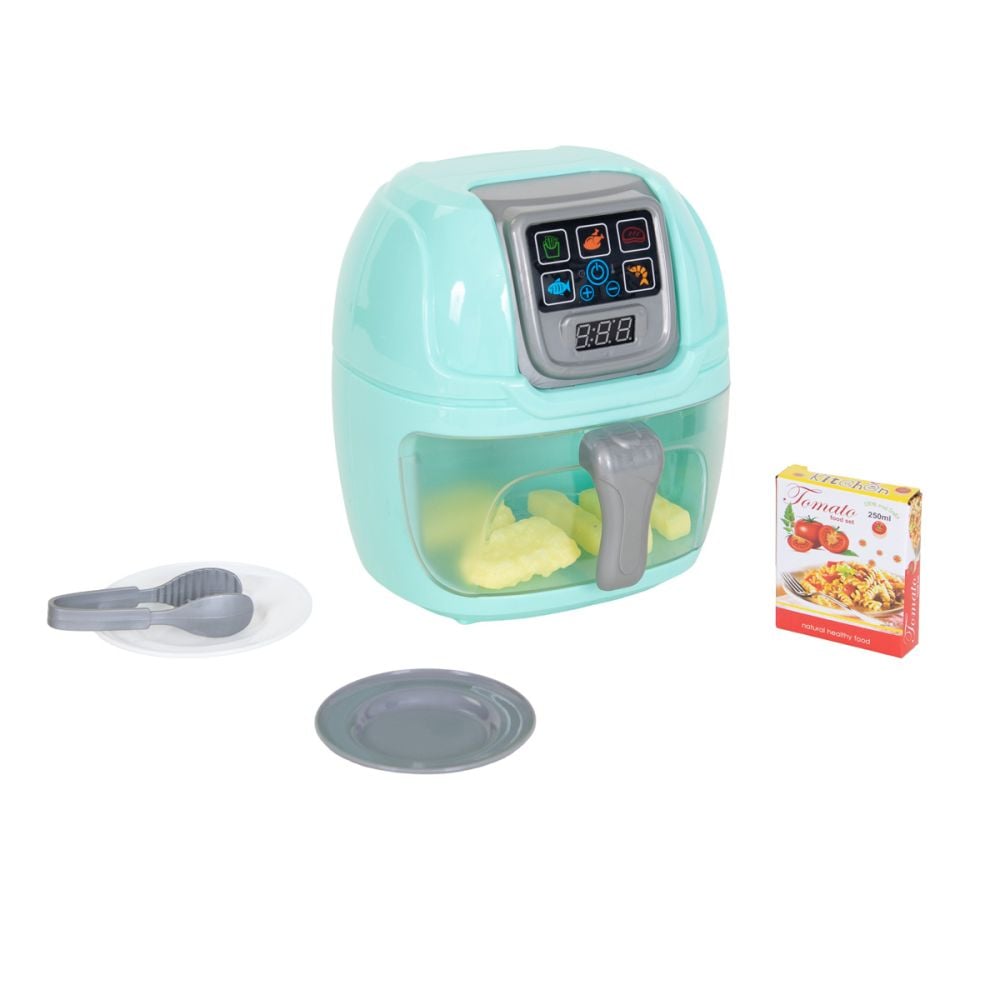 Friteuza cu lumini si sunete, Little Chef, Air Fryer, 9 accesorii