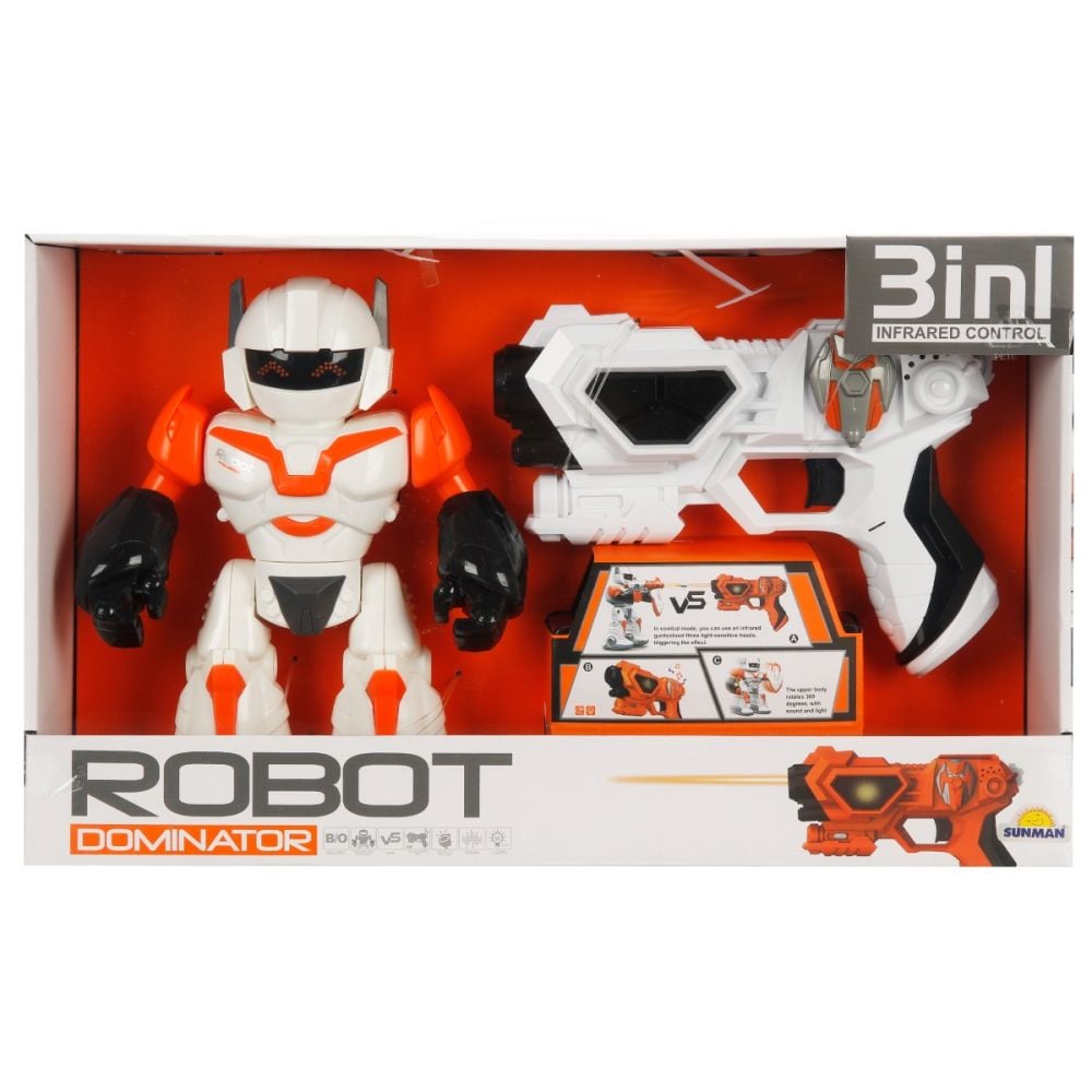 Robot interactiv 3 in 1 cu pistol, Sunman, Dominator | Noriel