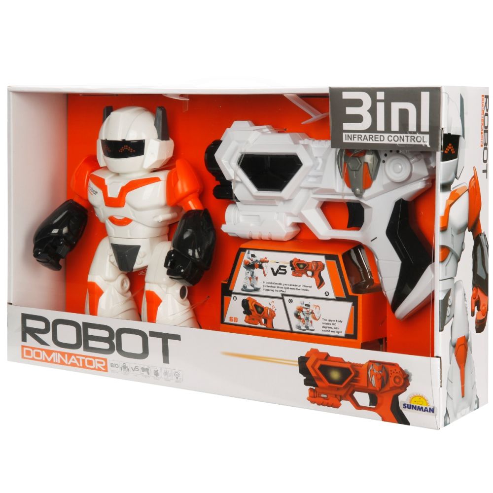 Robot interactiv 3 in 1 cu pistol, Sunman, Dominator | Noriel