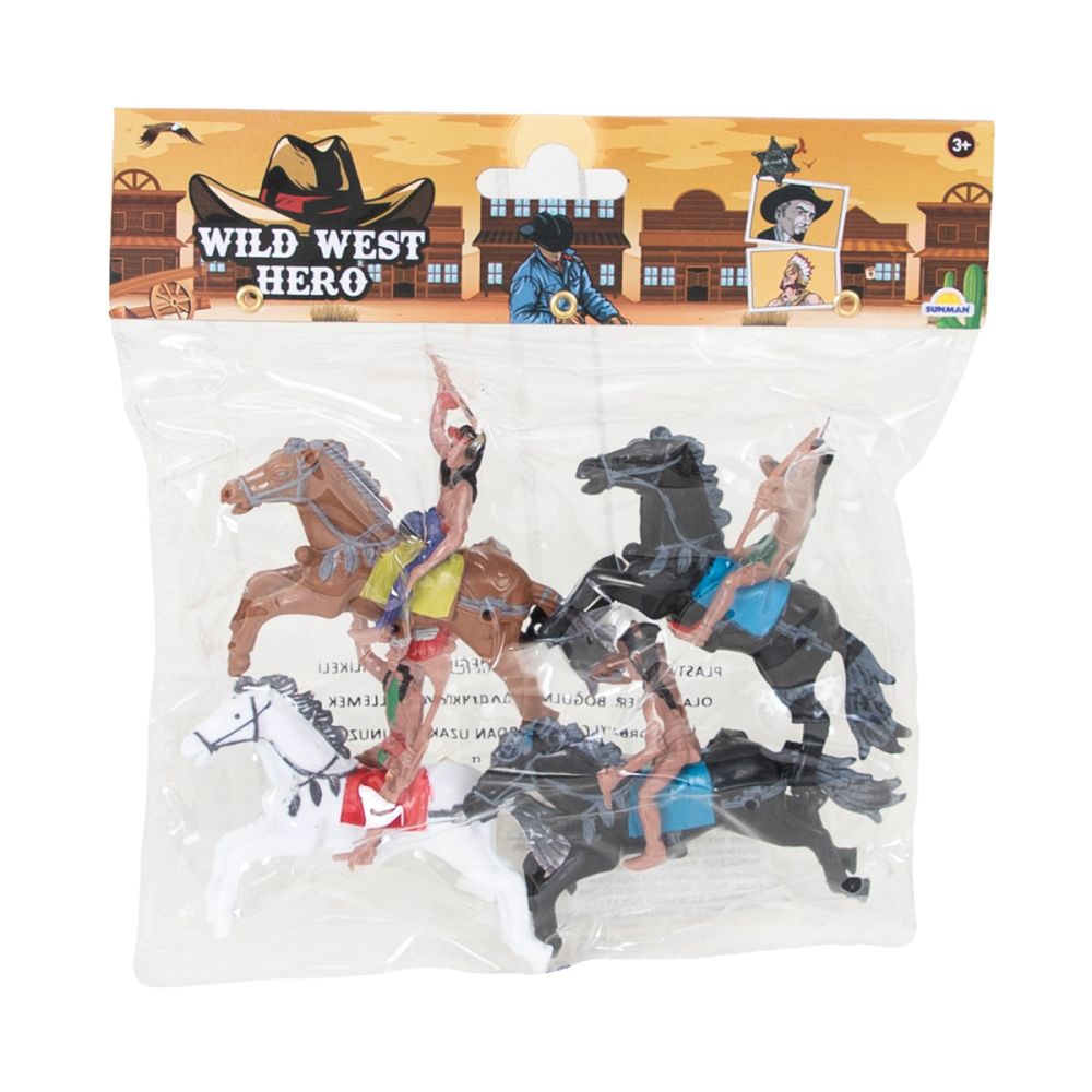 Set figurine cowboy cu cal, Wild West Hero