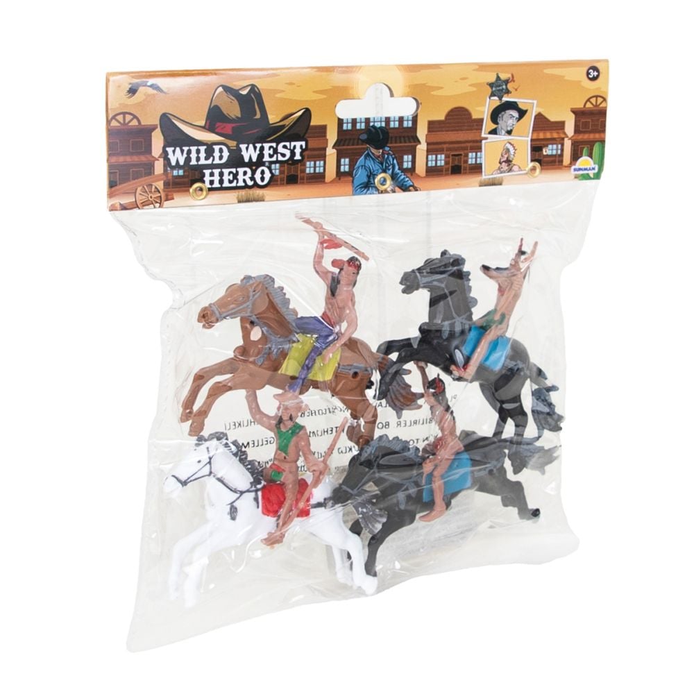 Set figurine cowboy cu cal, Wild West Hero