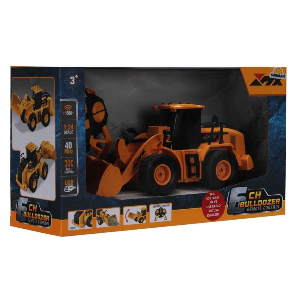 Buldozer cu telecomanda si lumini, Suncon, 1:24
