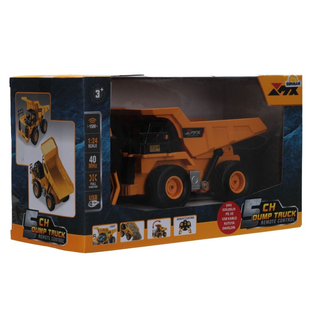 Basculanta cu telecomanda si lumini, Suncon, 5 CH Dump Truck, 1:24