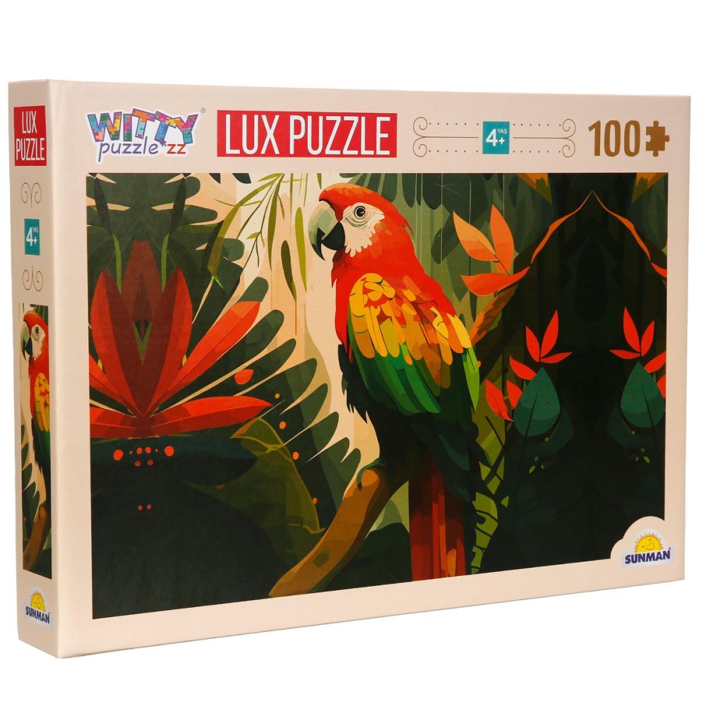 Puzzle Luxury, Witty Puzzlezz, Papagal, 100 piese