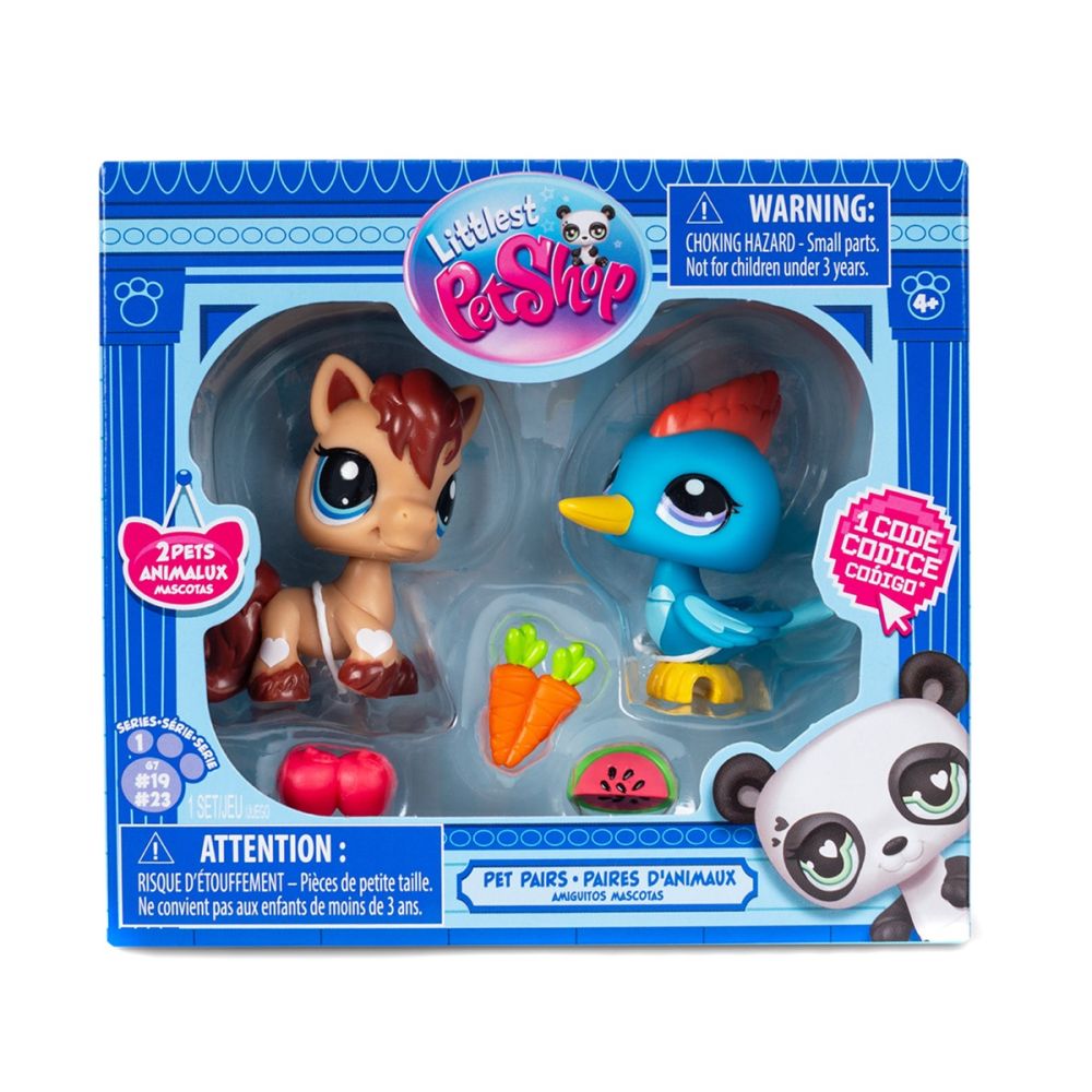 Set 2 figurine si accesorii, Littlest Pet Shop, Seria 1