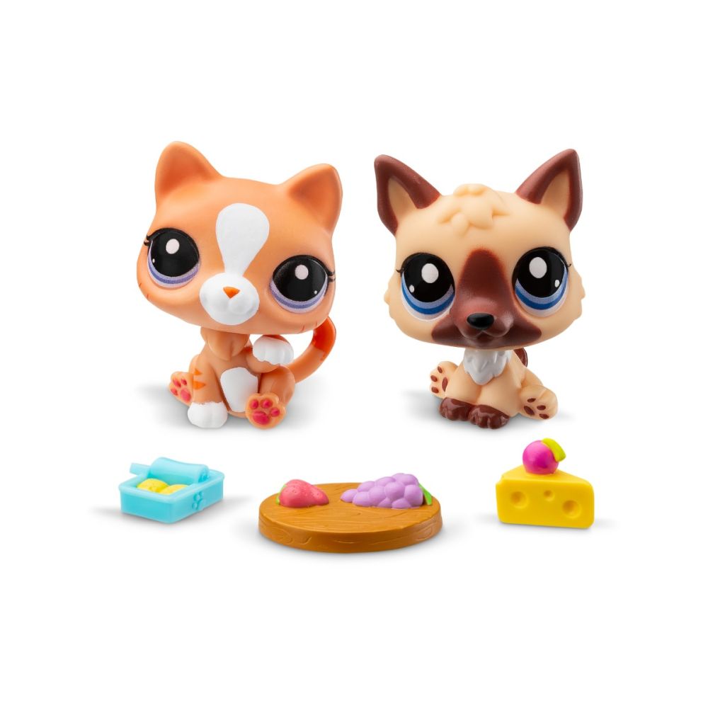 Set 2 figurine si accesorii, Littlest Pet Shop, Seria 1