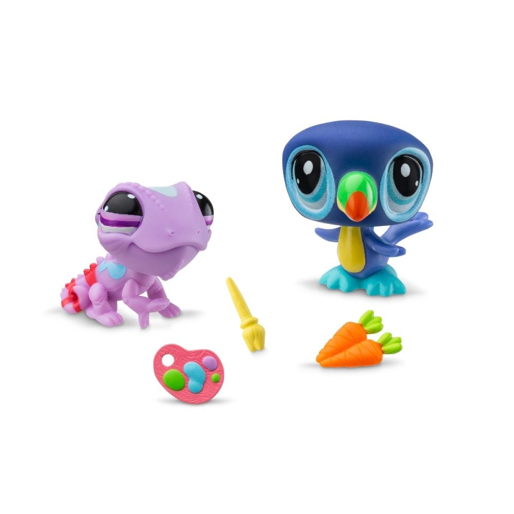 Set 2 figurine si accesorii, Littlest Pet Shop, Seria 1