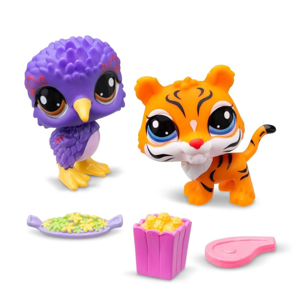Set 2 figurine si accesorii, Littlest Pet Shop, Seria 1
