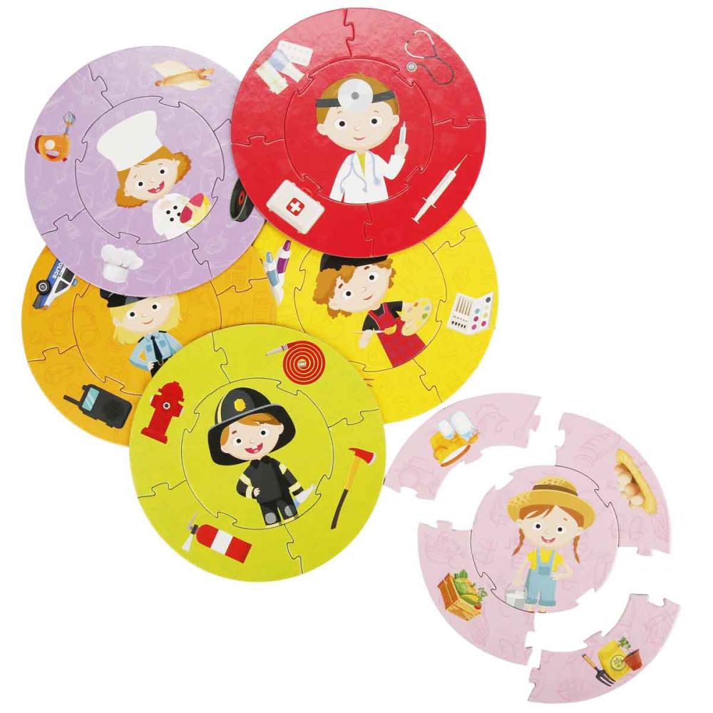 Puzzle educativ, Smile Games, Cine sunt, 30 piese
