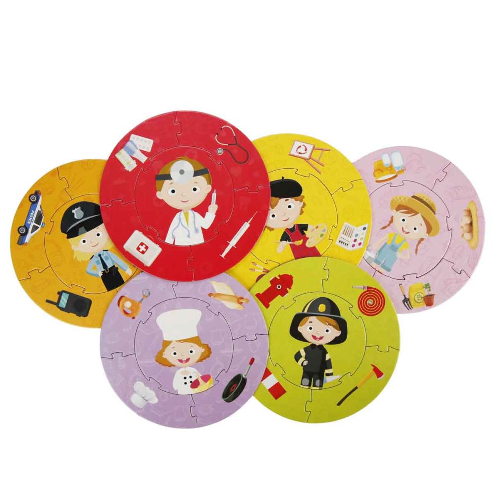 Puzzle educativ, Smile Games, Cine sunt, 30 piese