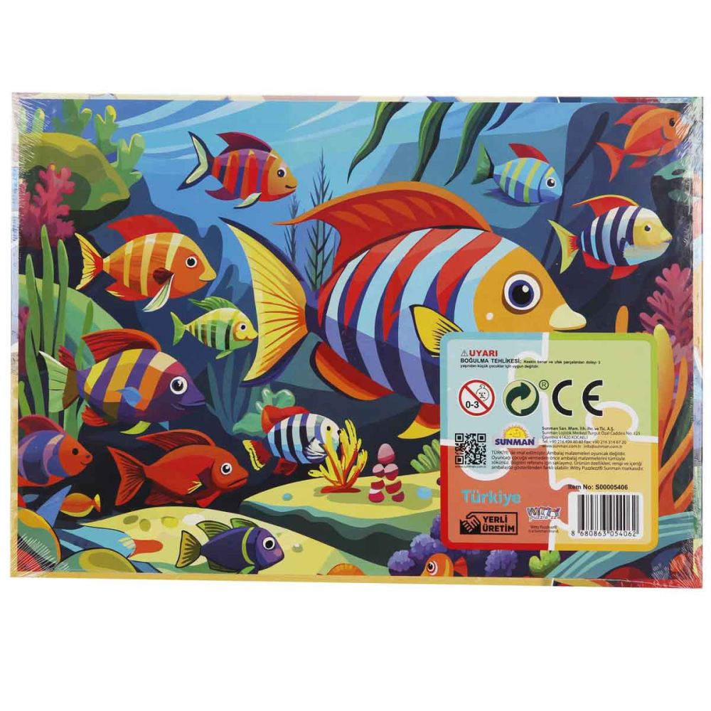 Puzzle Witty Puzzlezz, Pesti colorati, 35 piese