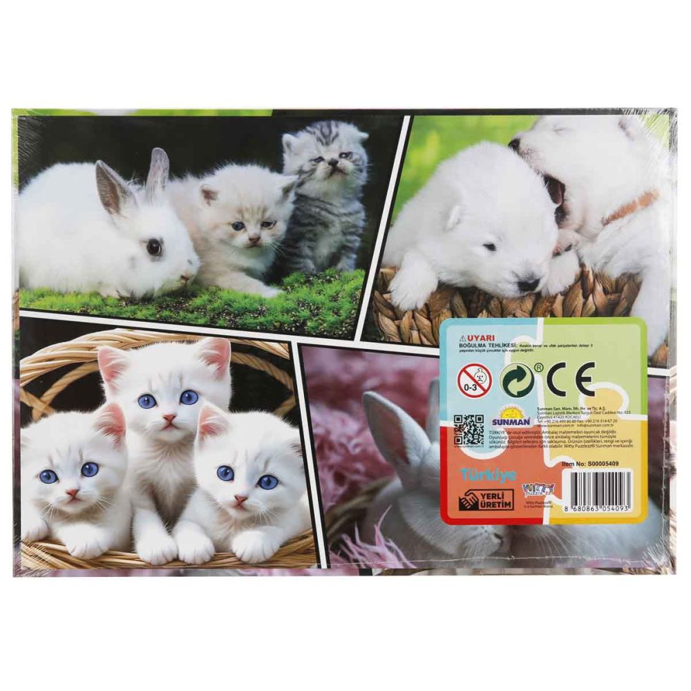 Puzzle Witty Puzzlezz, Animalute pufoase, 35 piese