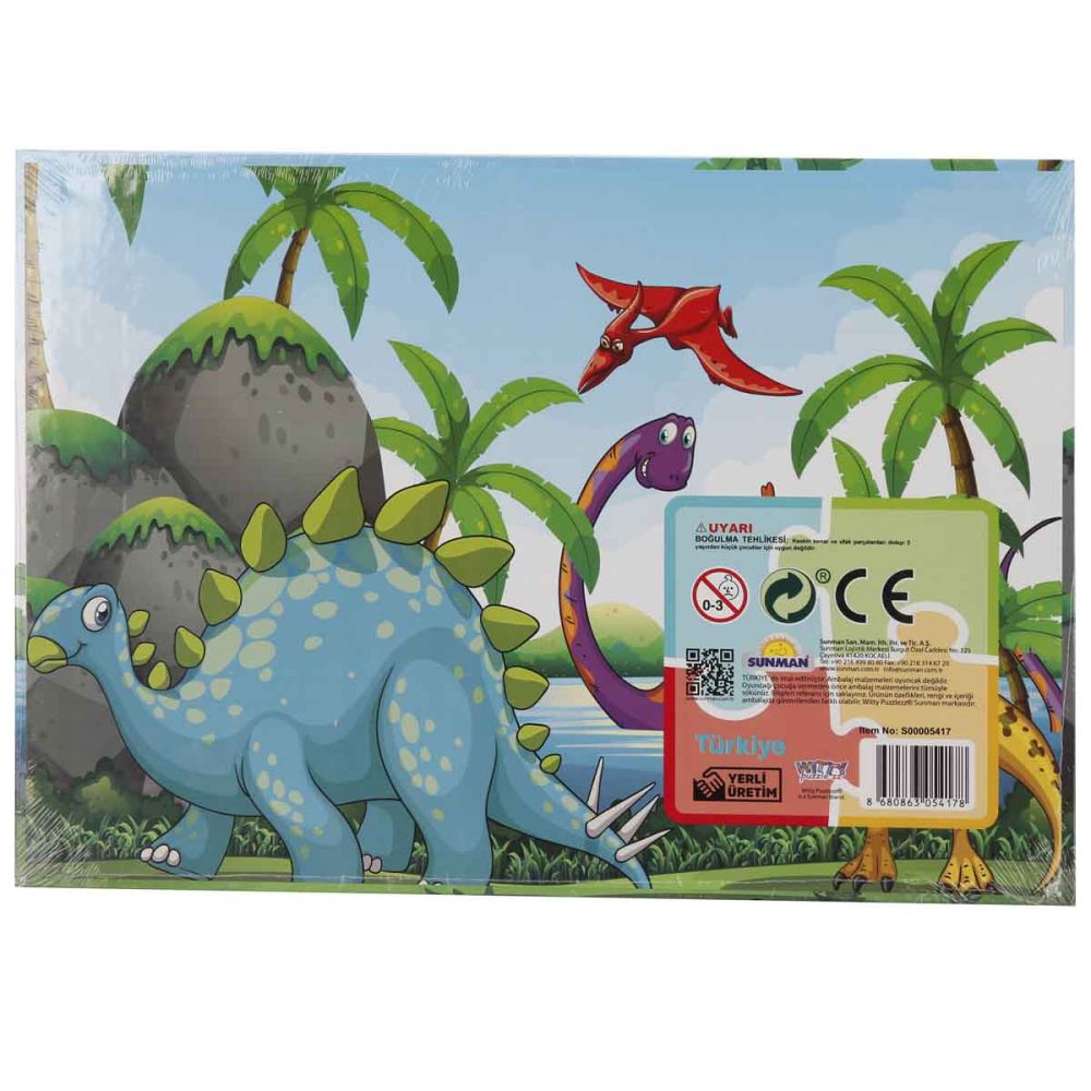 Puzzle Witty Puzzlezz, Taramul dinozaurilor, 35 piese