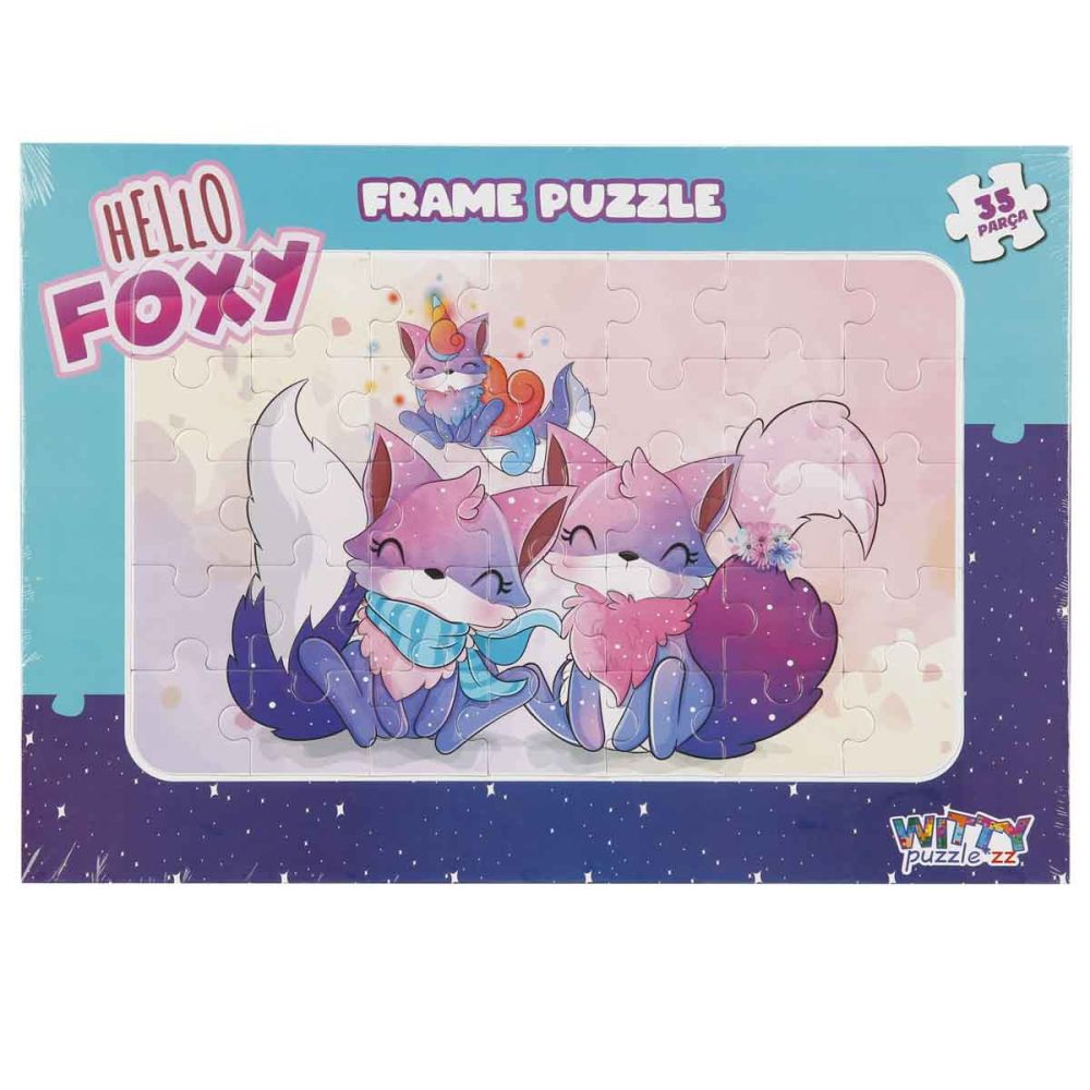 Puzzle Witty Puzzlezz, Vulpite dragute, 35 piese