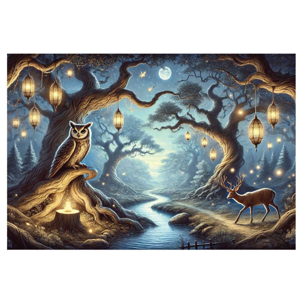 Puzzle Witty Puzzlezz, Noaptea in padure, 250 piese