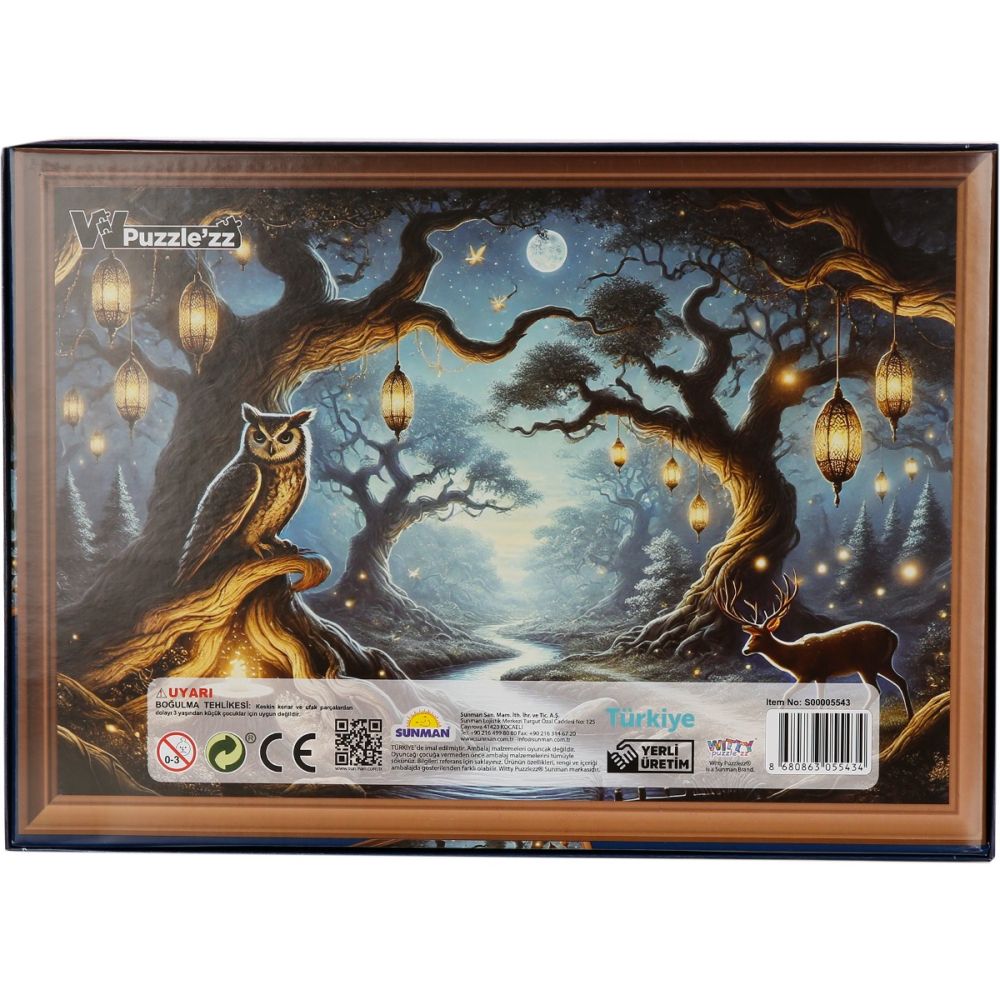 Puzzle Witty Puzzlezz, Noaptea in padure, 250 piese