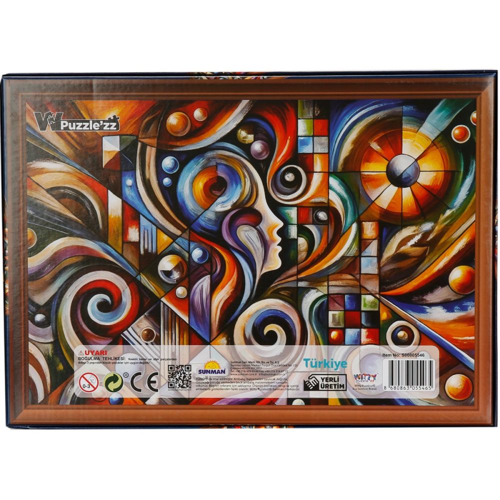 Puzzle Witty Puzzlezz, Meaningful Shapes, Arta moderna, 250 piese