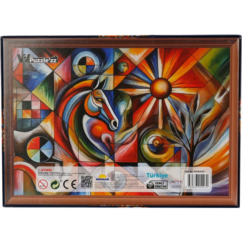 Puzzle Witty Puzzlezz, Meaningful Shapes, Armonia culorilor, 250 piese