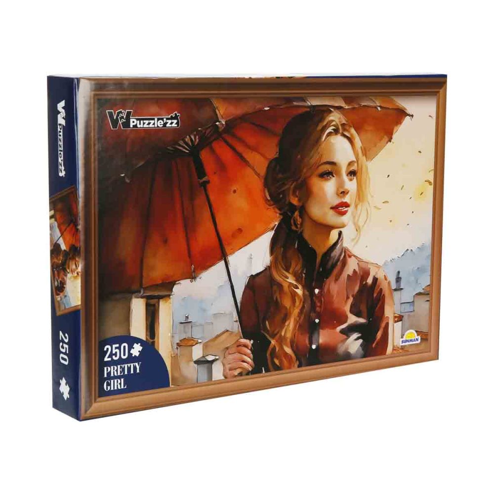 Puzzle Witty Puzzlezz, Fata cu umbrela, 250 piese