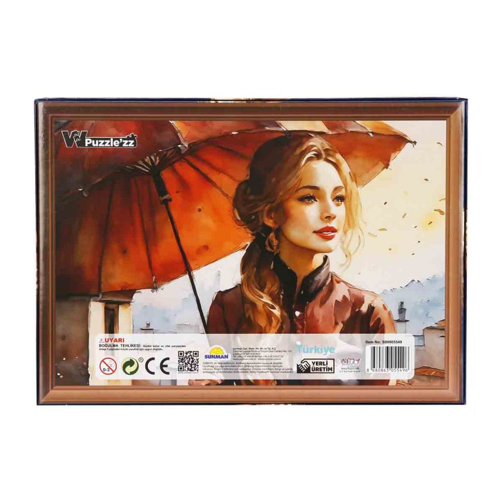 Puzzle Witty Puzzlezz, Fata cu umbrela, 250 piese