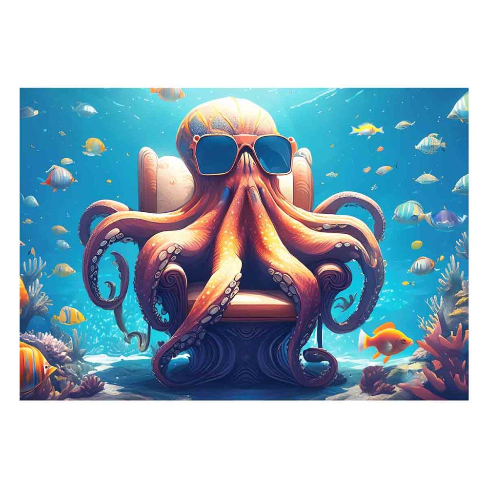Puzzle Witty Puzzlezz, Caracatita cu ochelari, 250 piese