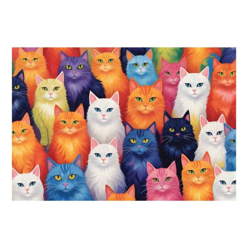 Puzzle Witty Puzzlezz, Pisici, 250 piese