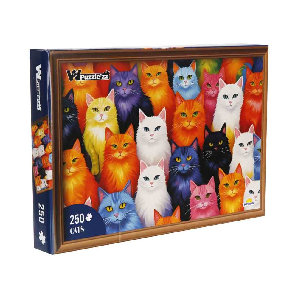 Puzzle Witty Puzzlezz, Pisici, 250 piese