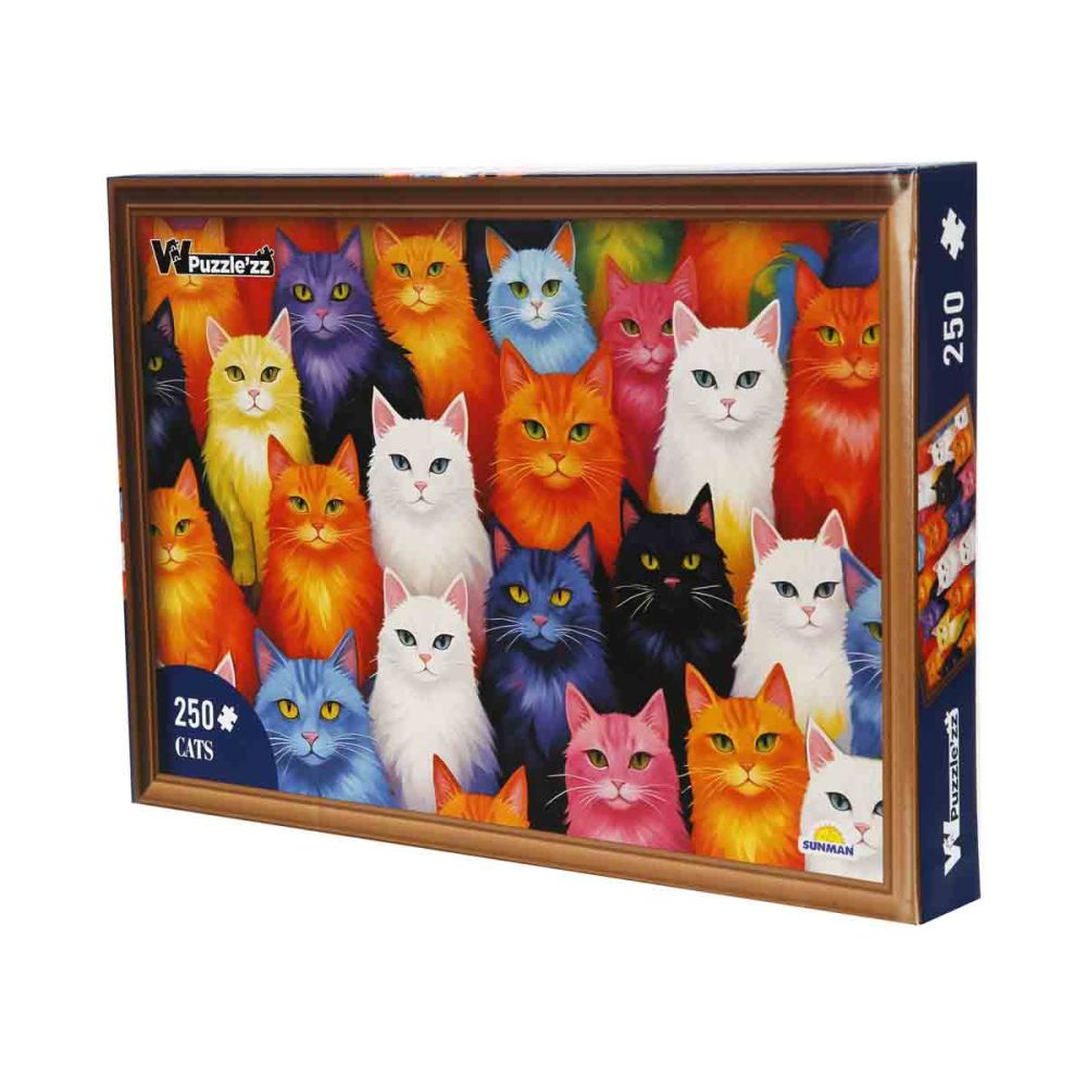 Puzzle Witty Puzzlezz, Pisici, 250 piese