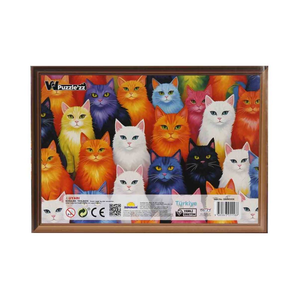 Puzzle Witty Puzzlezz, Pisici, 250 piese