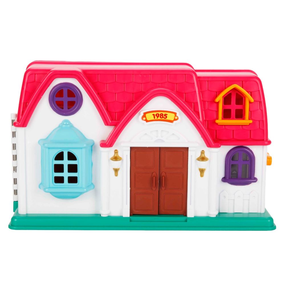 Set de joaca casuta si 2 figurine, Hommy, Home Sweet Home, 14 piese