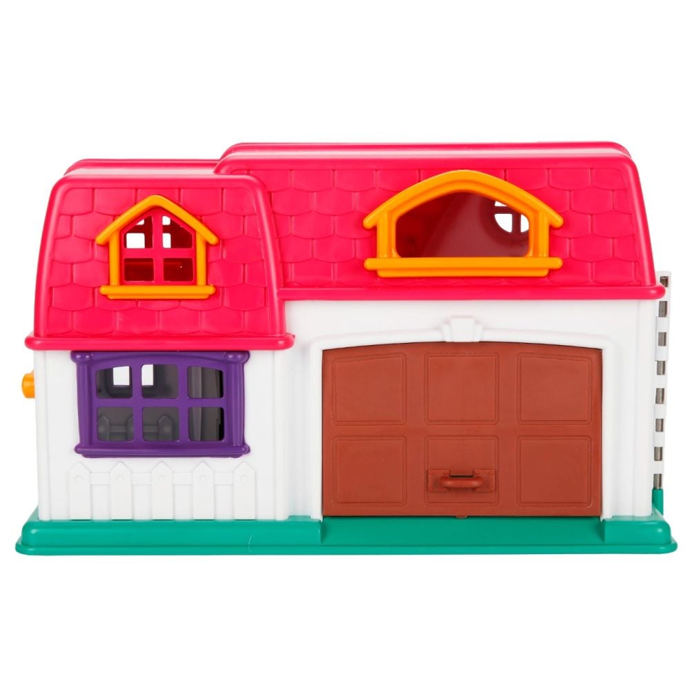 Set de joaca casuta si 2 figurine, Hommy, Home Sweet Home, 14 piese