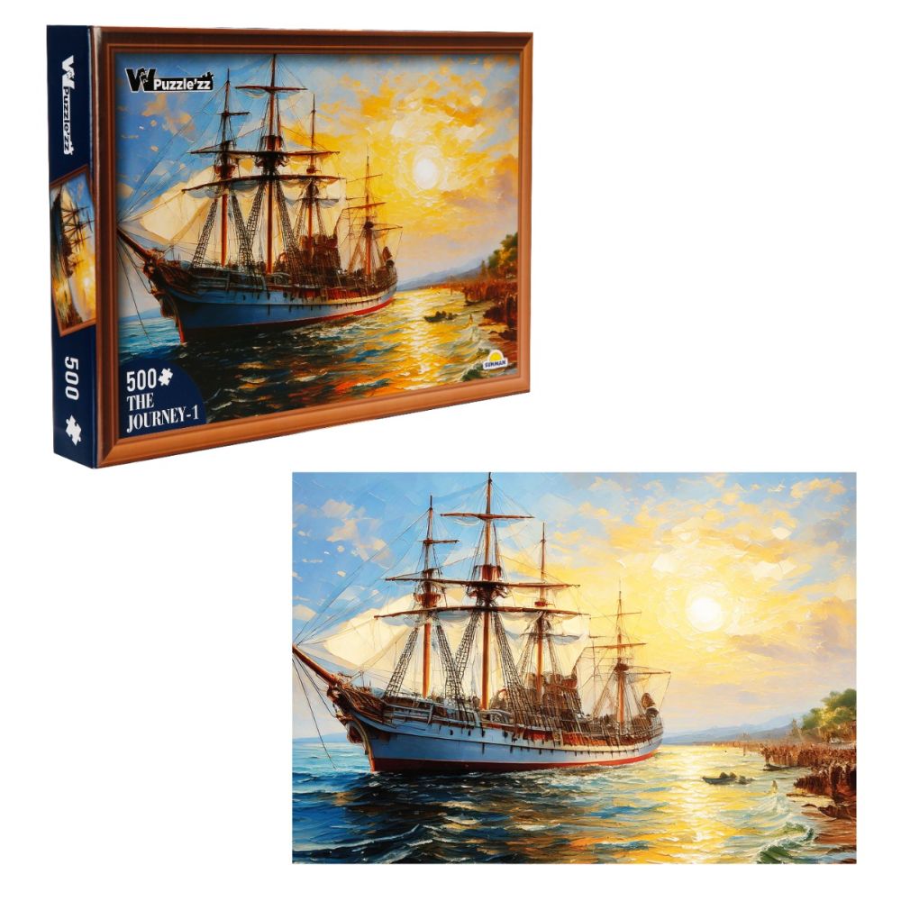 Puzzle Witty Puzzlezz, Vapor cu panze, 500 piese