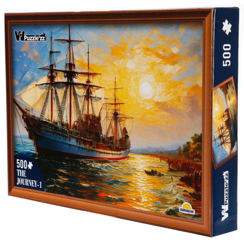Puzzle Witty Puzzlezz, Vapor cu panze, 500 piese
