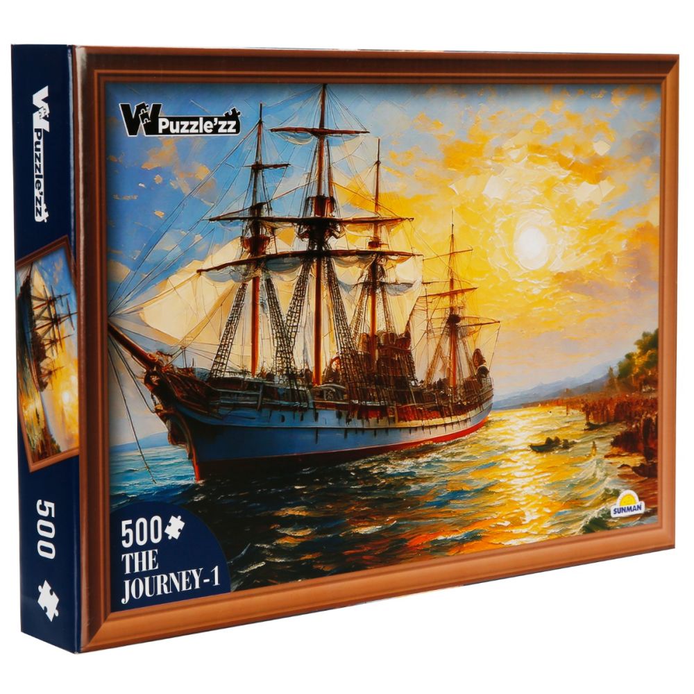 Puzzle Witty Puzzlezz, Vapor cu panze, 500 piese