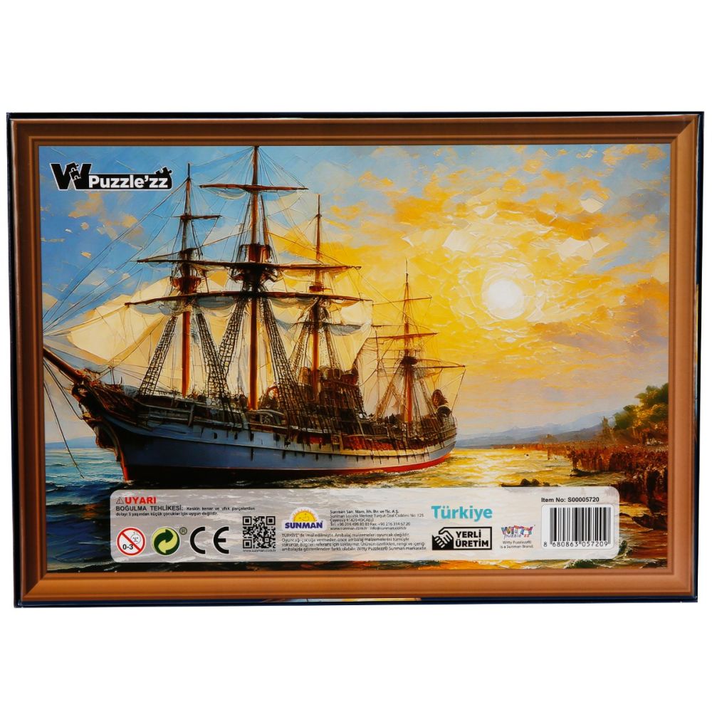 Puzzle Witty Puzzlezz, Vapor cu panze, 500 piese