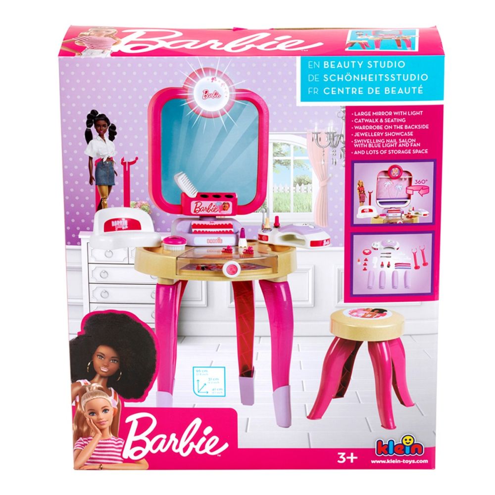 Set masuta de infrumusetare cu lumini, Barbie, Beauty Studio | Noriel