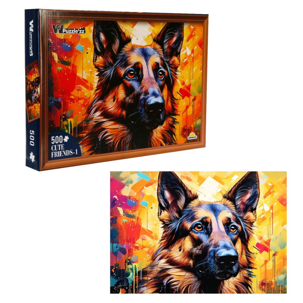 Puzzle Witty Puzzlezz, Ciobanesc German, 500 piese