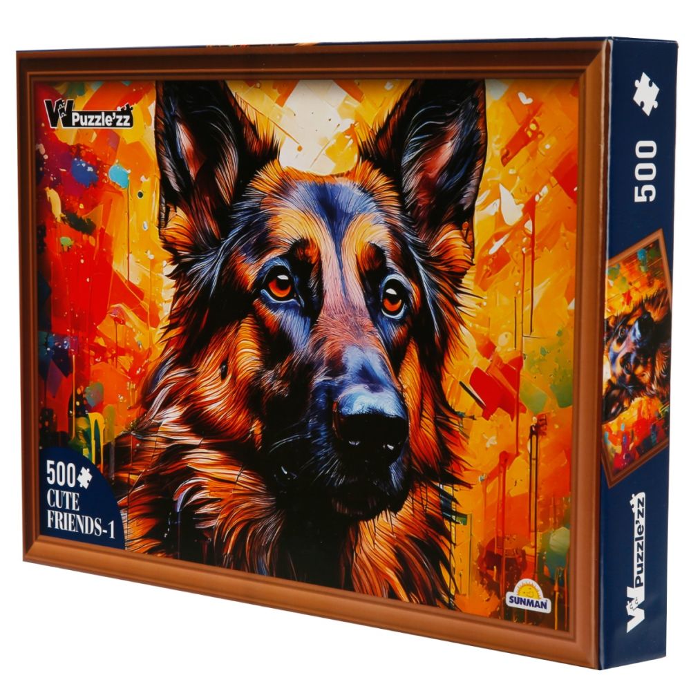 Puzzle Witty Puzzlezz, Ciobanesc German, 500 piese