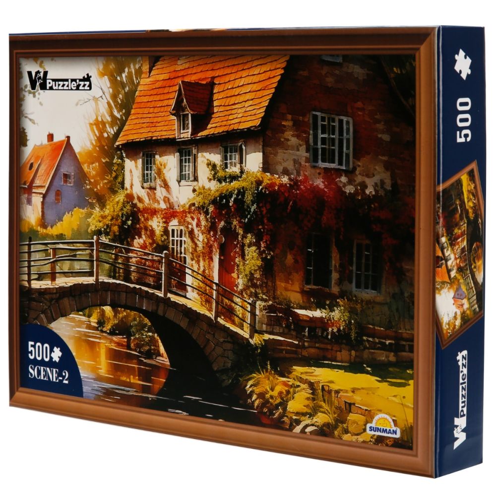 Puzzle Witty Puzzlezz, Pod si casa, 500 piese