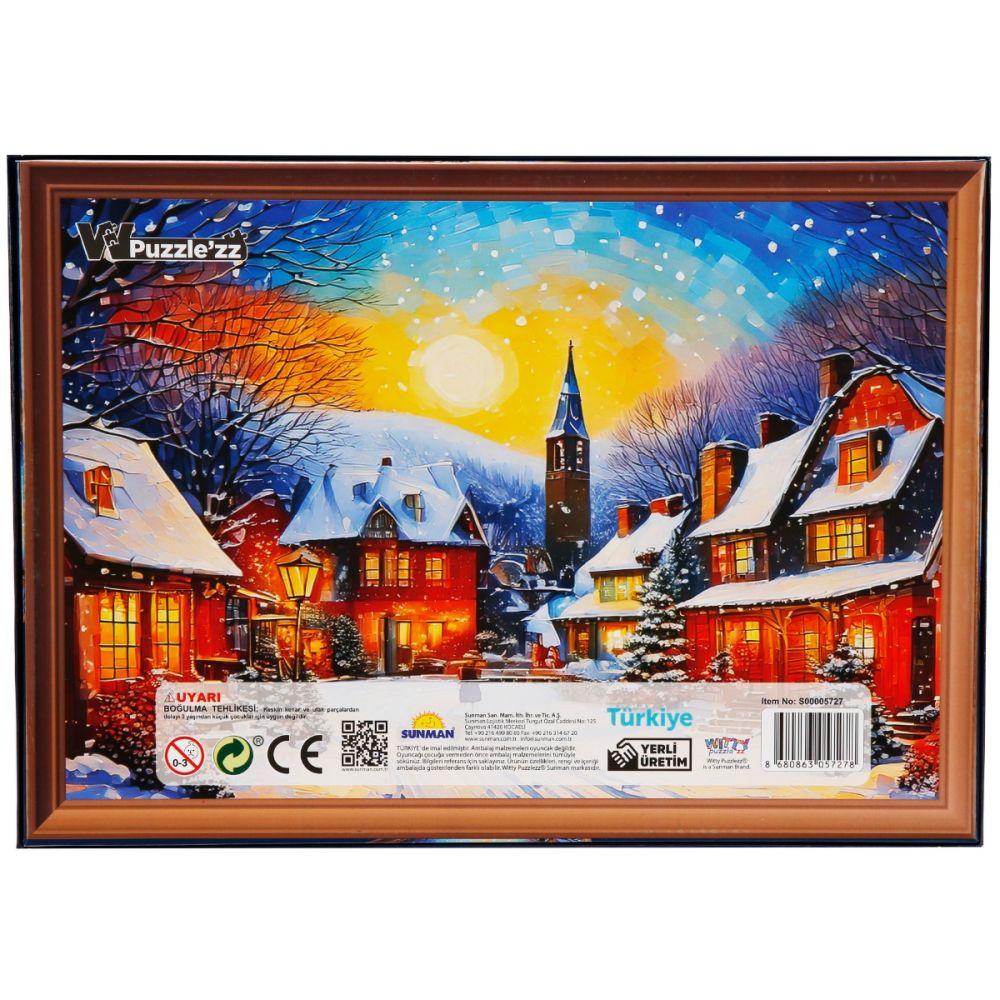 Puzzle Witty Puzzlezz, Peisaj de iarna, 500 piese