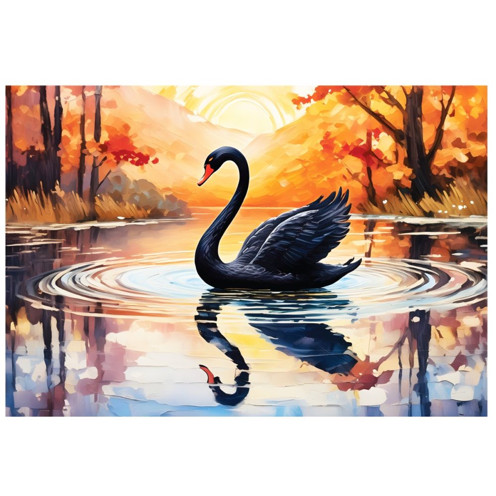 Puzzle Witty Puzzlezz, Lebada neagra, 500 piese
