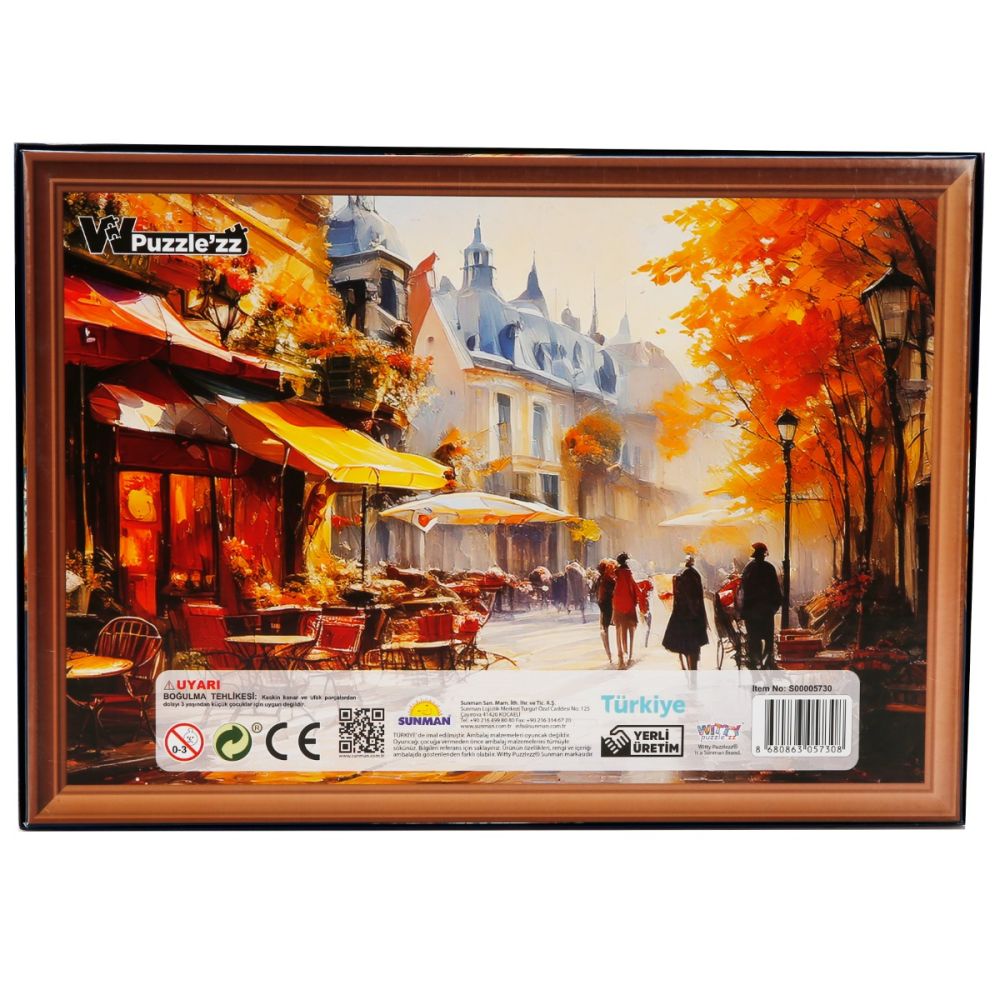 Puzzle Witty Puzzlezz, Strada cu cafenea, 500 piese