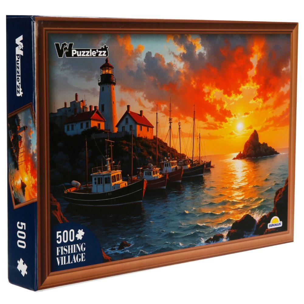 Puzzle Witty Puzzlezz, Sat pescaresc, 500 piese