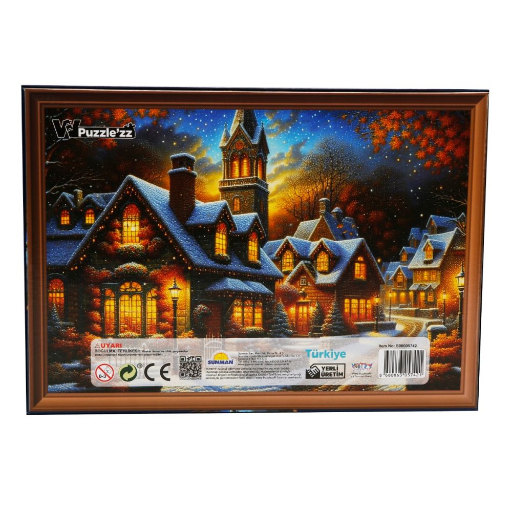 Puzzle Witty Puzzlezz, Scena de iarna, 500 piese