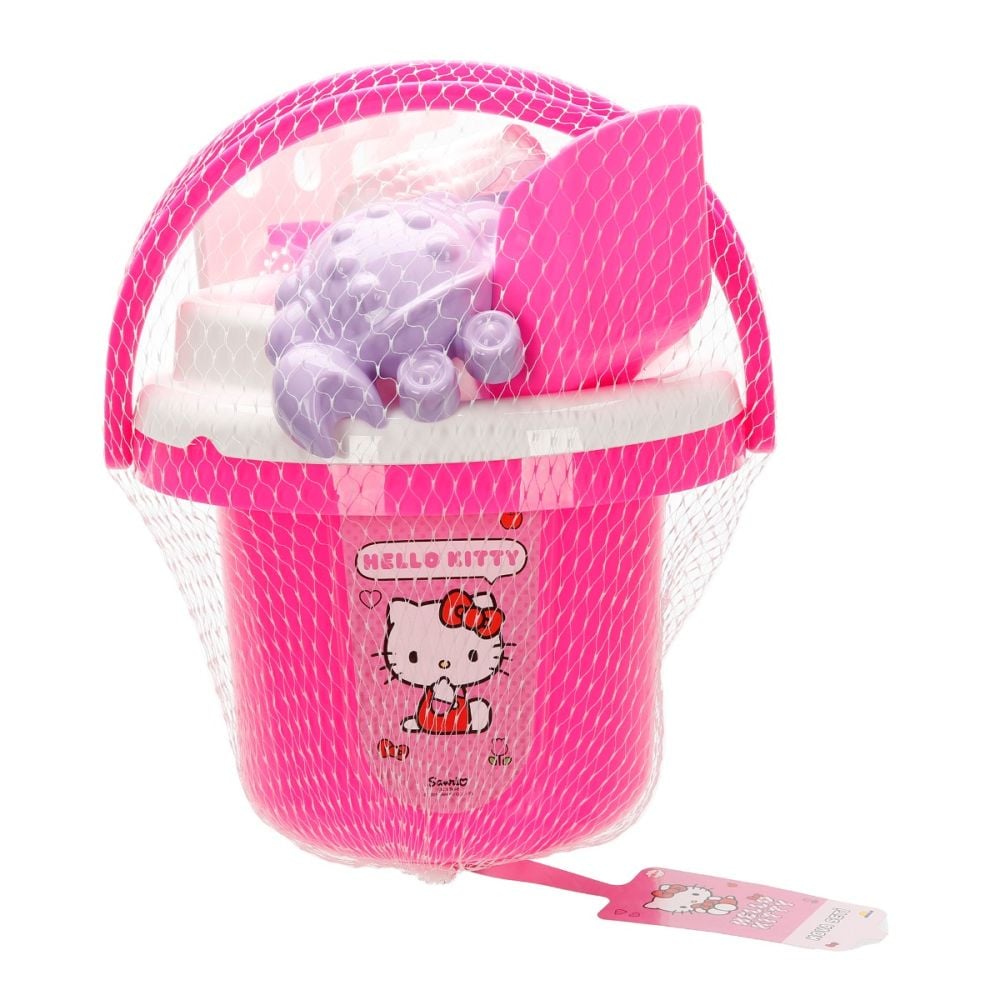 Set galetusa cu ustensile pentru plaja, Hello Kitty
