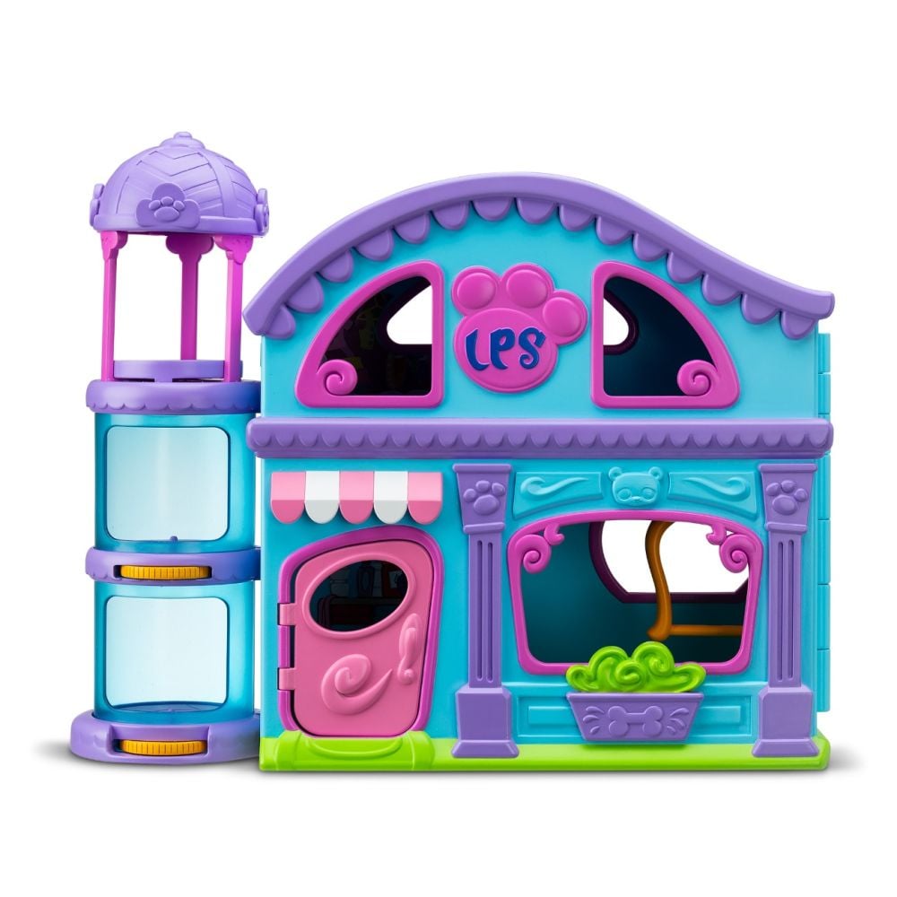 Set 4 figurine si 20 accesorii, Littlest Pet Shop, Deluxe Playset
