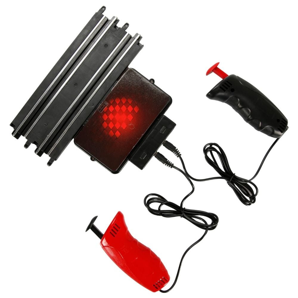 Set pista de curse cu 2 masini, Glow Racing, Slot Track, 1:64