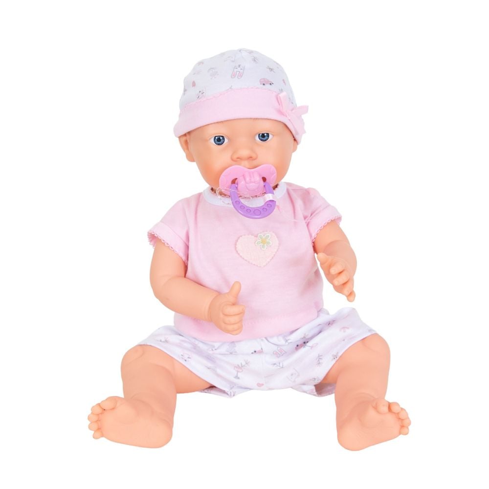 Papusa bebelus Maia cu degetelul in gurita
