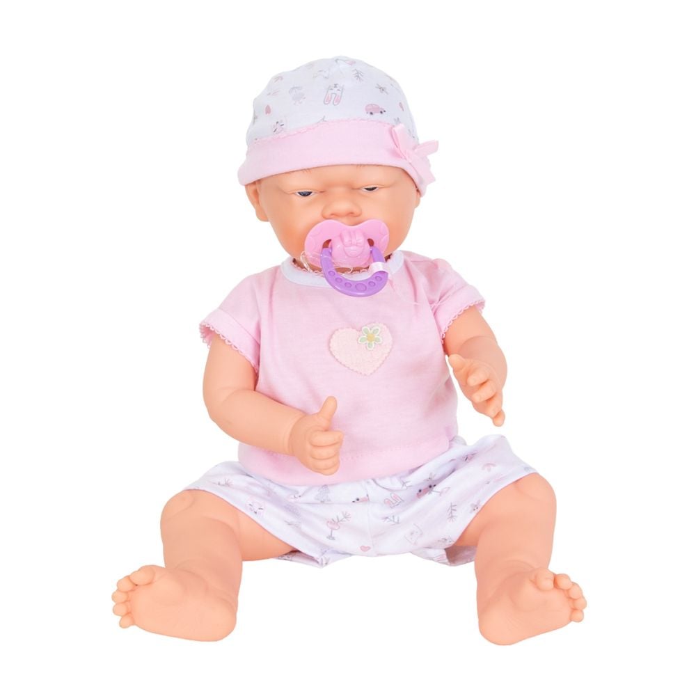 Papusa bebelus Maia cu degetelul in gurita